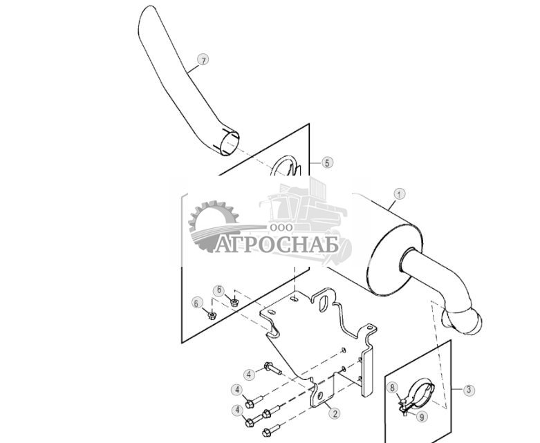 Выхлопная труба (хромированная) - ST131 81.jpg